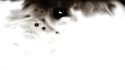 Ink blot spreading on white background Stock Footage 147702664