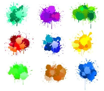 Ink blots Stock Illustration