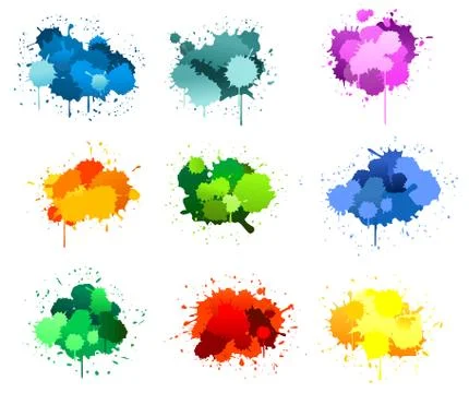 Ink blots Illustrazione stock