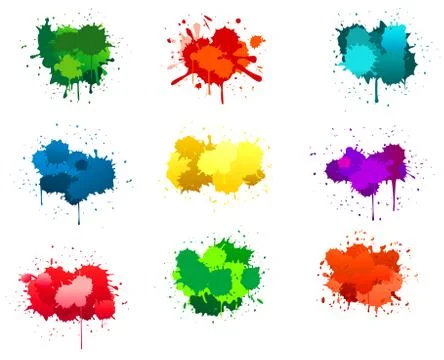 Ink blots 스톡 일러스트