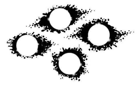 Ink blots Stock Illustration