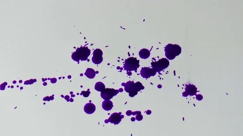Ink blots on paper Stock Footage 79230531