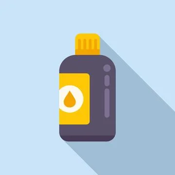 Ink bottle icon flat vector. Digital print Stock Illustration