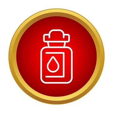 Ink bottle icon representing art supplies and creativity 스톡 일러스트