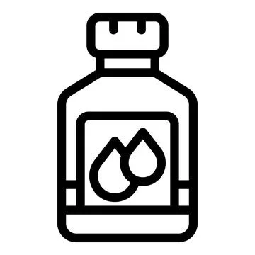 Ink bottle icon representing printing consumables for home and office use Illustrazione stock