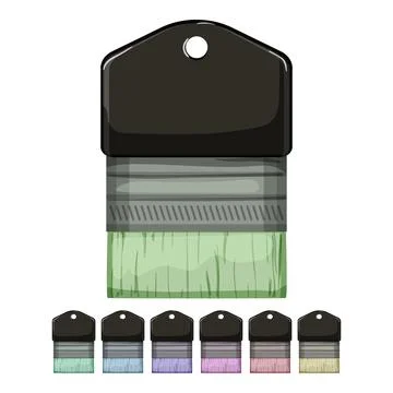 Ink brush paint cartoon vector graphic Stock Illustration