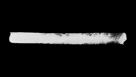 Ink Brush Stroke Set whit Alpha channel - luma matte. Stock Footage 110723952