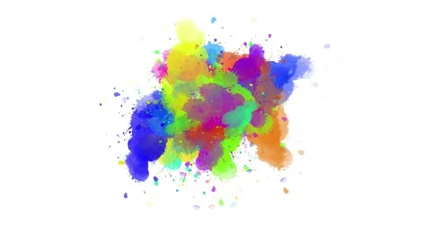 Ink Brush Stroke Splash Animation Stock Footage 212566580