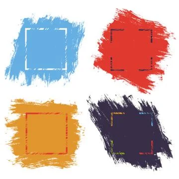 Ink brush strokes Stock Illustration