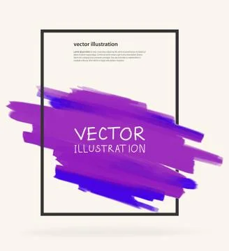 Ink brush strokes with rough edges. Stock Illustration