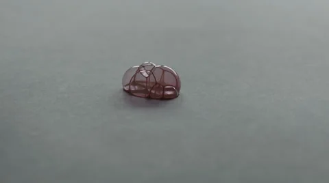 Ink bubble on page Stock Footage 52971894