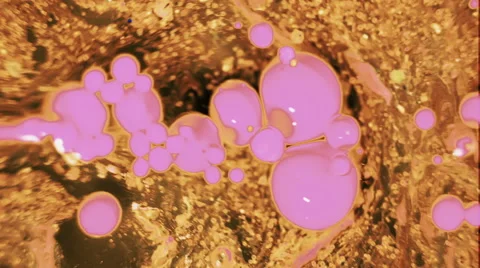 Ink Bubbles In Water. Видео 50946201