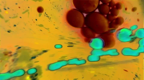 Ink Bubbles In Water. Video stock 50949962