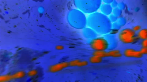 Ink Bubbles In Water. Video stock 50963784