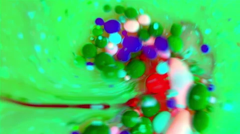 Ink Bubbles In Water. Video stock 50965179