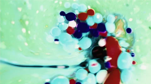 Ink Bubbles In Water. Stockbeeldmateriaal 50965676