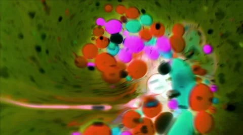 Ink Bubbles In Water. 動画素材 50985380