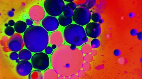 Ink Bubbles In Water. Video stock 50985679