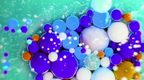 Ink Bubbles In Water. Видео 50986102