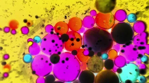 Ink Bubbles In Water. Video stock 50986106