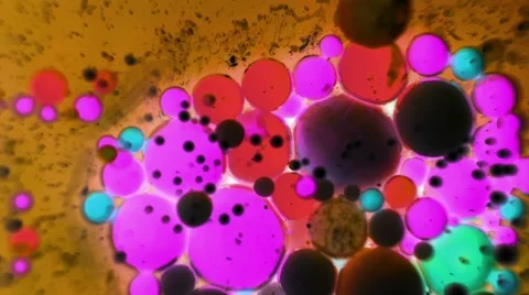 Ink Bubbles In Water. Видео 50986152