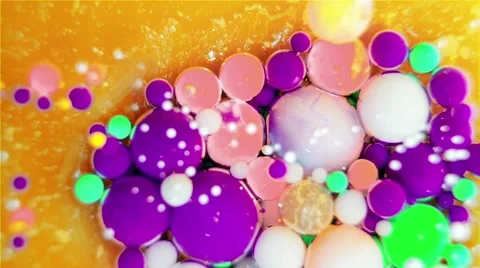 Ink Bubbles In Water. Видео 50986262