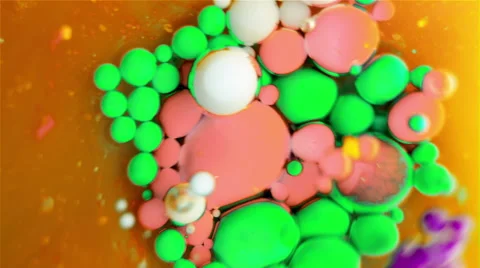 Ink Bubbles In Water. 库存影片 50986478