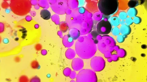 Ink Bubbles In Water. 库存影片 50986582