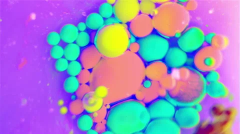 Ink Bubbles In Water. Видео 50986703