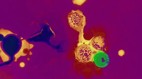 Ink Bubbles In Water. Stockbeeldmateriaal 50987223