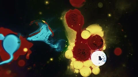 Ink Bubbles In Water. Видео 50987525