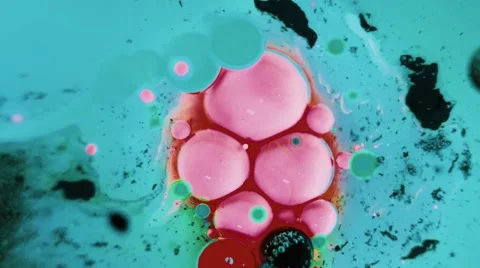 Ink Bubbles In Water. Видео 50987544