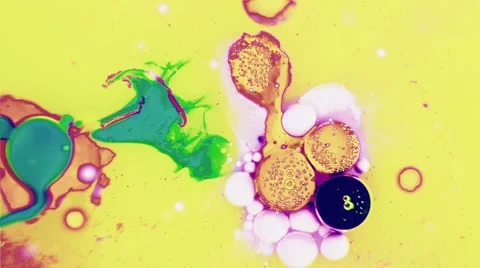 Ink Bubbles In Water. Stockbeeldmateriaal 50987628