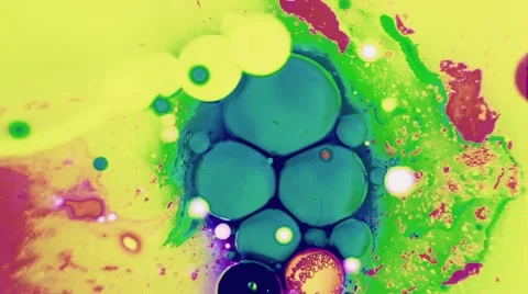 Ink Bubbles In Water. Видео 50987649