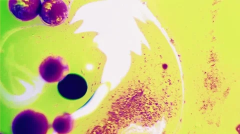 Ink Bubbles In Water. Stockbeeldmateriaal 50987965