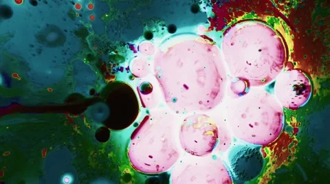 Ink Bubbles In Water. Vídeo Stock 50988359