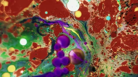 Ink Bubbles In Water. 스톡 동영상 50988472