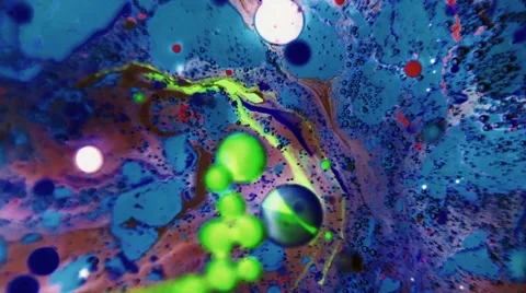 Ink Bubbles In Water. Stock Footage 50988839