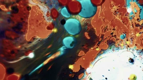 Ink Bubbles In Water. Видео 50988910