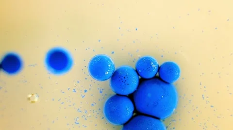 Ink Bubbles In Water. Видео 50989854