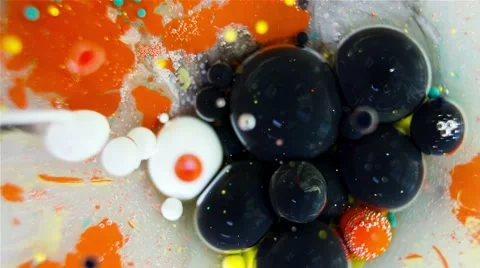 Ink Bubbles In Water. 動画素材 50990644