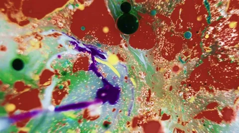 Ink Bubbles In Water. Stockbeeldmateriaal 50990678