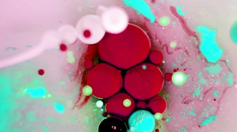 Ink Bubbles In Water. Stock Footage 50990946