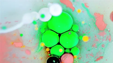 Ink Bubbles In Water. 스톡 동영상 50990987