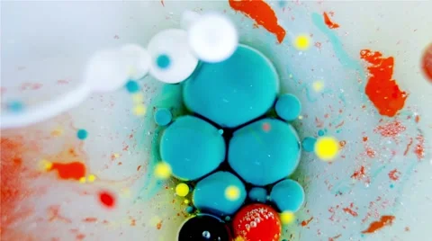 Ink Bubbles In Water. 库存影片 50991303