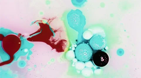 Ink Bubbles In Water. Stockbeeldmateriaal 50991620