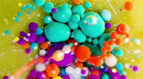 Ink Bubbles In Water. Stockbeeldmateriaal 50992093