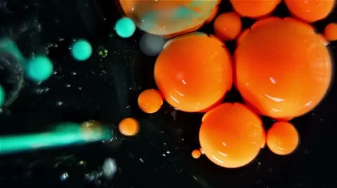 Ink Bubbles In Water. 스톡 동영상 50992116