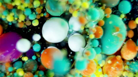 Ink Bubbles In Water. Stock Footage 50992768