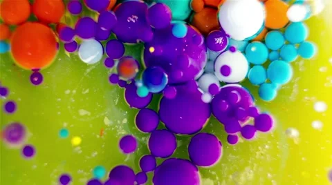 Ink Bubbles In Water. Stock Footage 50992799